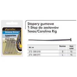 Stopery Gumowe T-stop do Zestawów Texas Carolina Rozmiar L Spinning System