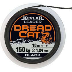 Catfish Leader Kevlar 100kg/0,90mm Black 10m Dread Cat