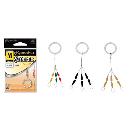 Stoper Gumowy na Żyłkę Kolor Stożek M