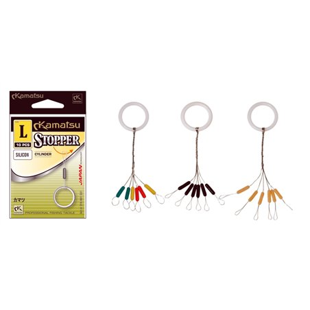 Stoper Gumowy na Żyłkę Kolor Cylinder L