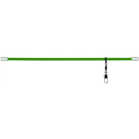 Straight Anti-Tangle Tube with Swivel And Snap 10cm