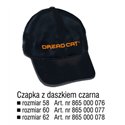 Czapka z Daszkiem Czarna Rozmiar 60 Dread Cat