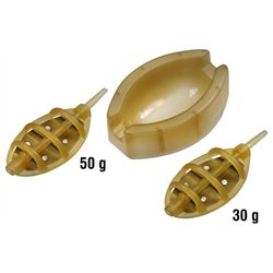 Koszyczek do Metody Oval z Foremką 30g & 50g Zestaw Team Carp