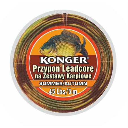 Plecionka Przyponowa Leadcore Summer & Autumn na Zestawy Karpiowe 35lbs 5m