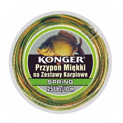 Plecionka Przyponowa Miękka Spring na Zestawy Karpiowe 45lbs 10m