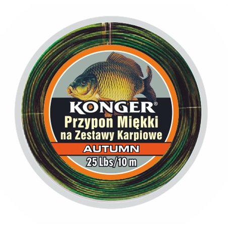 Plecionka Przyponowa Miękka Autumn na Zestawy Karpiowe 35lbs 10m