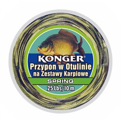 Plecionka Przyponowa w Otulinie Spring na Zestawy Karpiowe 45lbs 10m