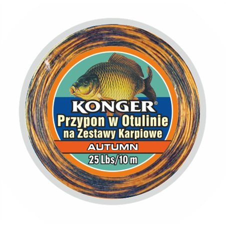 Plecionka Przyponowa w Otulinie Autumn na Zestawy Karpiowe 45lbs 10m