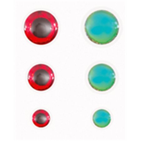 Holographic eyes 3D Red 7mm