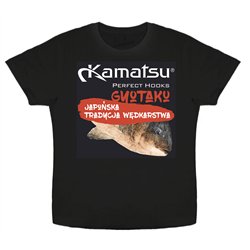 Kamatsu T-Shirt Gyotaku Black Size XXXL