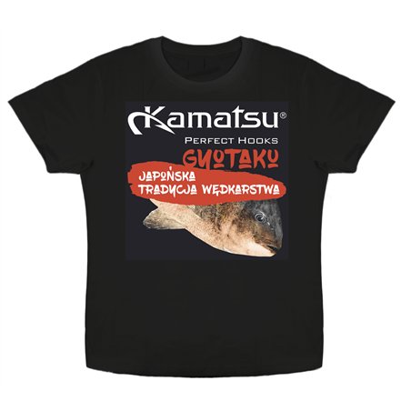 Kamatsu T-Shirt Gyotaku Black Size XXXL