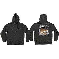 Bluza z Kapturem Czarna Karp Rozmiar M