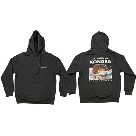 Bluza z Kapturem Czarna Karp Rozmiar XL