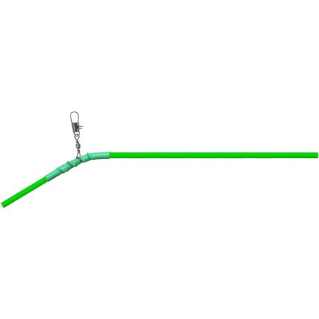 Paternoster Eco Zielony Łamany z Krętlikiem i Agrafką 20cm