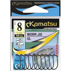 Kamatsu Worm Jig Ul 8 Czarny Nikiel Oczko