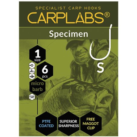 Carplabs Specimen 2/0 Tytanowa Szarość Oczko