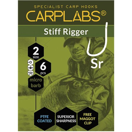 Carplabs Stiff Rigger 6 Titanium Grey Ringed
