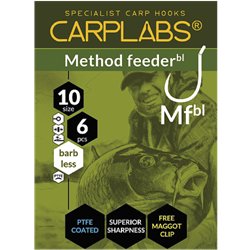 Carplabs Method Feeder Barbless 14 Tytanowa Szarość Oczko