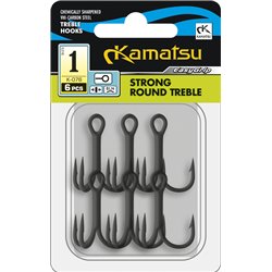 Kamatsu Strong Round Treble 12 Czarny Nikiel