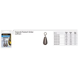 Ciężarki Wolframowe Fastach Sinker 10,6g 3/8oz. Op Spinning System