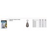 Tungsten Weight Fastach Sinker 21g 3/4oz Spinning System