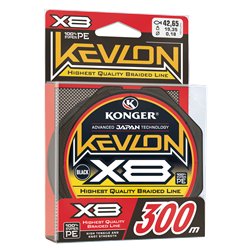 Kevlon Black X8 0,25mm/300m Konger