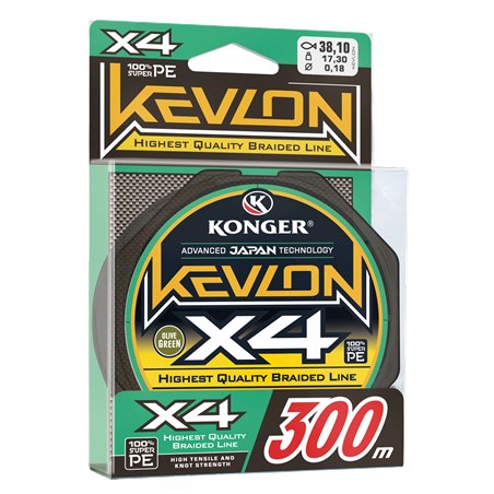 Kevlon X4 Black 0,14mm/300m Konger