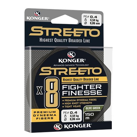 Streeto Fighter Finesse X8 Olive Green 0,08mm/150m