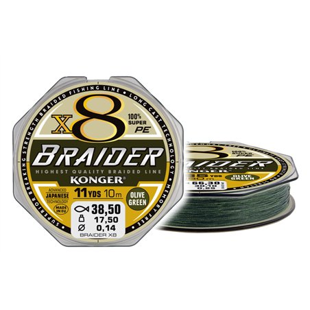 Braider X8 Olive Green 0,20/10m