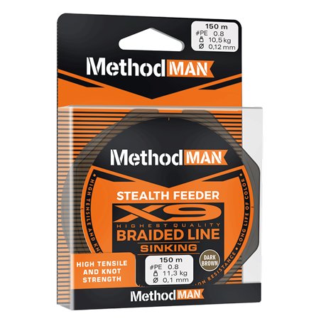 Methodman Stealth X9 Feeder Dark Brown Sinking 0,10mm/150m