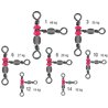 Triple Barrel Swivel Size 8 Konger