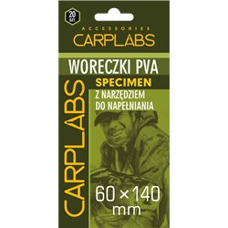 Woreczki Pva Carplabs® Specimen 70x160mm Z Narzędziem Do Napełniania