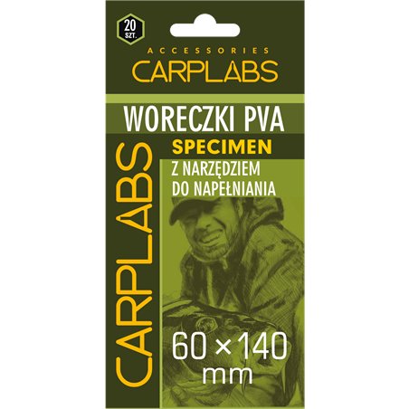 Woreczki Pva Carplabs® Specimen 70x160mm Z Narzędziem Do Napełniania