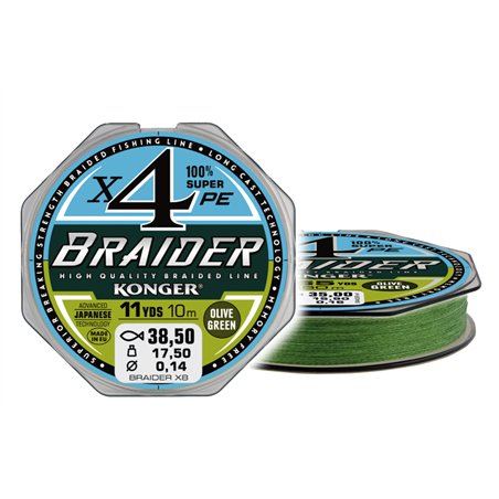 Braider X4 Olive Green 0.14/10m