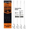 Method Feeder Rig With Rubber 3mm Methodman Supreme Grip Titanium Grey Barbed Size 16 Braid 0.10mm