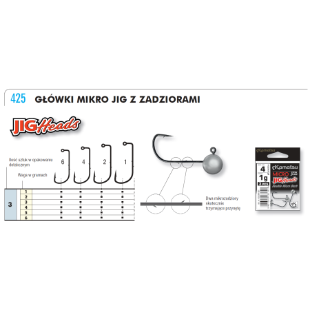 Główka jigowa Micro Special 4-5g
