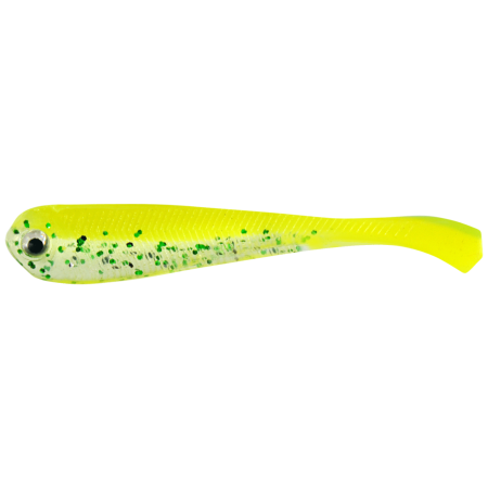 Alevins jaunes Gladys Minnow 8,2 cm, présentés au drop-shot
