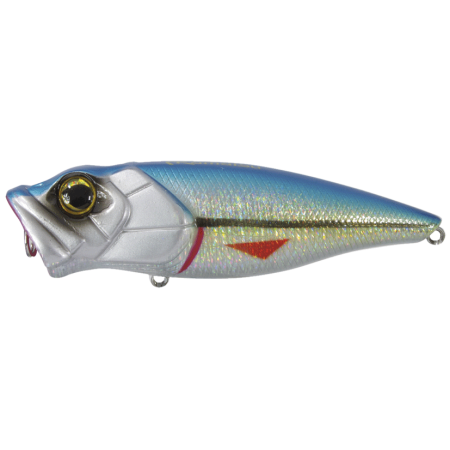 Wobbler Pop Bass 68F con fondo azul holográfico