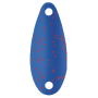 Cucchiaino da trota Wahadłówka 35 Rosso Glitter Lucido Blu e Argento