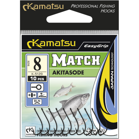 Kamatsu Akitasode Match 12 Gold Ringed Hook
