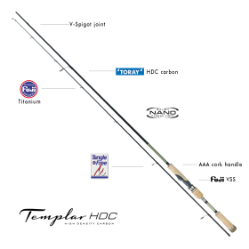 Templar HDC Fire Wizard 225/2-7 Fishing Rod