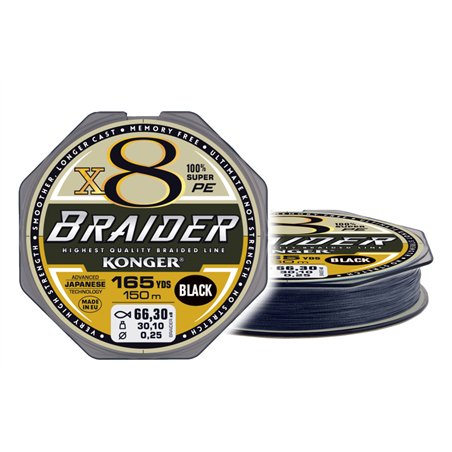 Braider X8 Black 0,06/150m