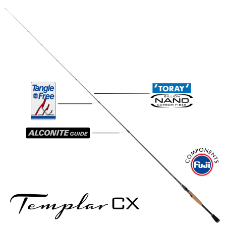 Templar CX Nano Carbon Single Warrior 183/7-32 Fishing Rod