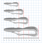 Twister Big Tail Twist 10cm Transparent pepper