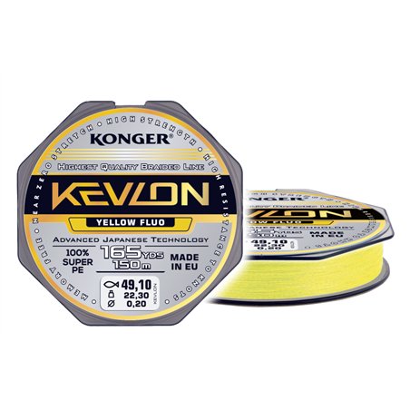 Kevlon Yellow Fluo X4 0,16/150m