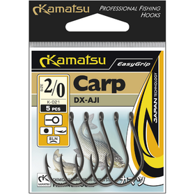 Gancho Kamatsu Dx-Aji 10 con ojo de níquel negro