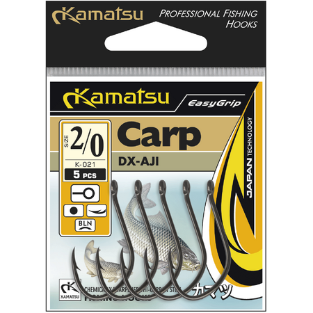 Haczyk Kamatsu Dx-Aji 10 Czarny Nikiel Oczko