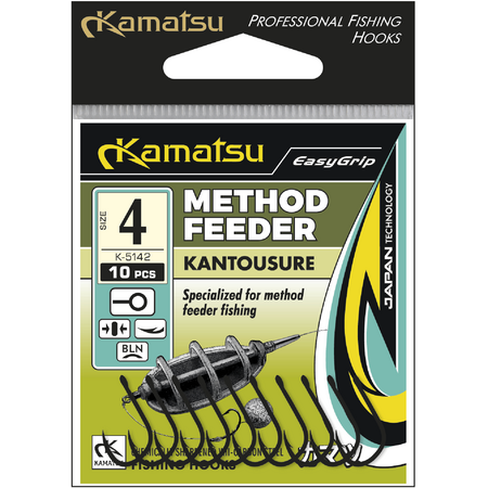 Haczyk Kamatsu Kantousure Method Feeder 4 Złoty Oczko