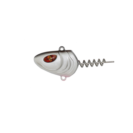 Schwalbenkopf mit Schraube, 30 g, Farbe 01, Glitzer Silber für Pelagic Pulse Köder