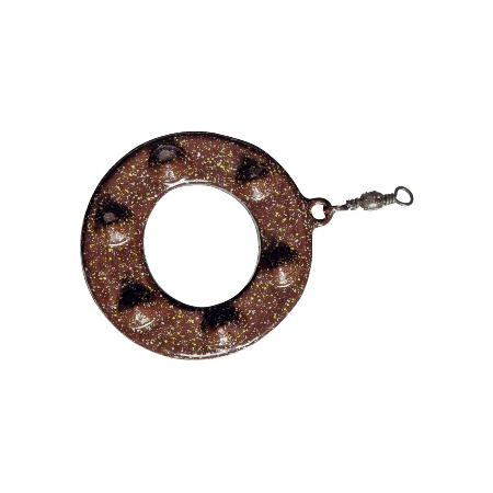 Peso ad anello con punte marrone mimetico 80 g